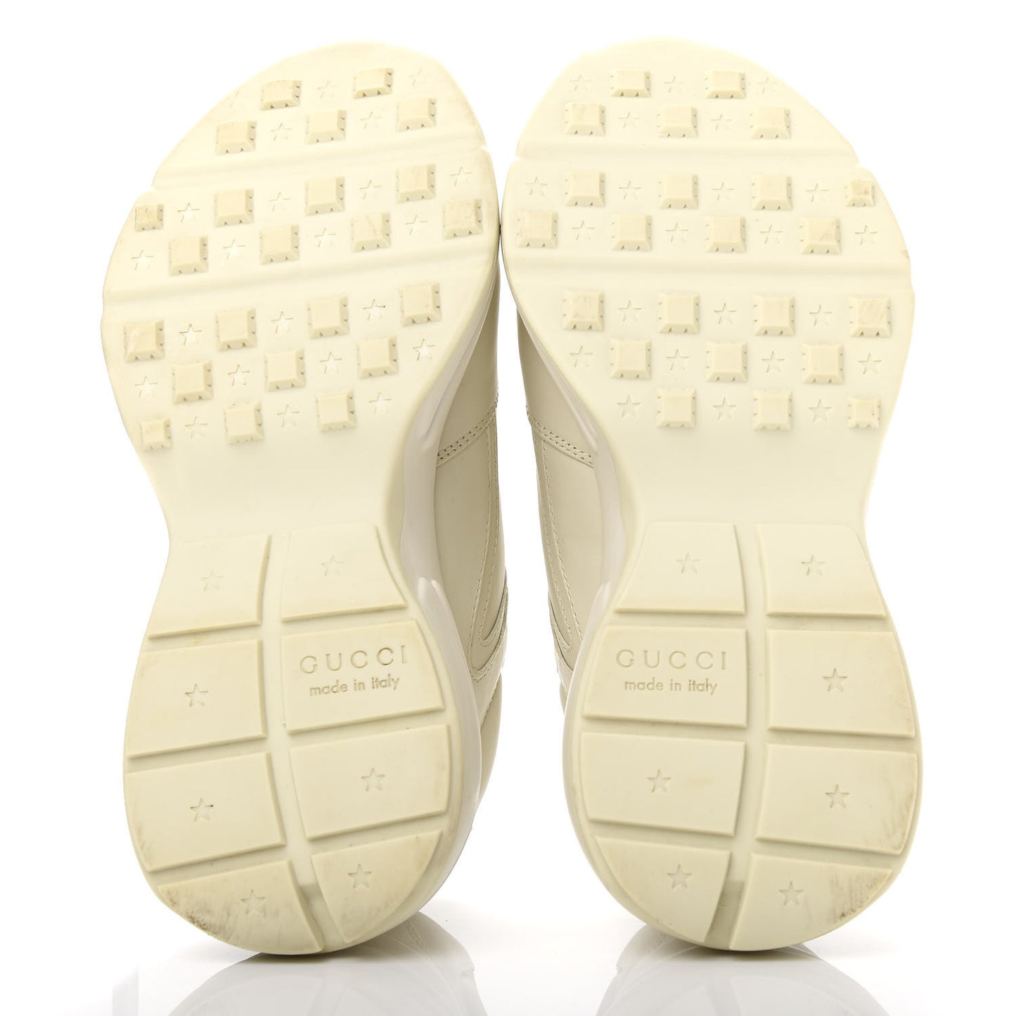 Calfskin Logo Womens Rhyton Sneakers 36.5 Ivory