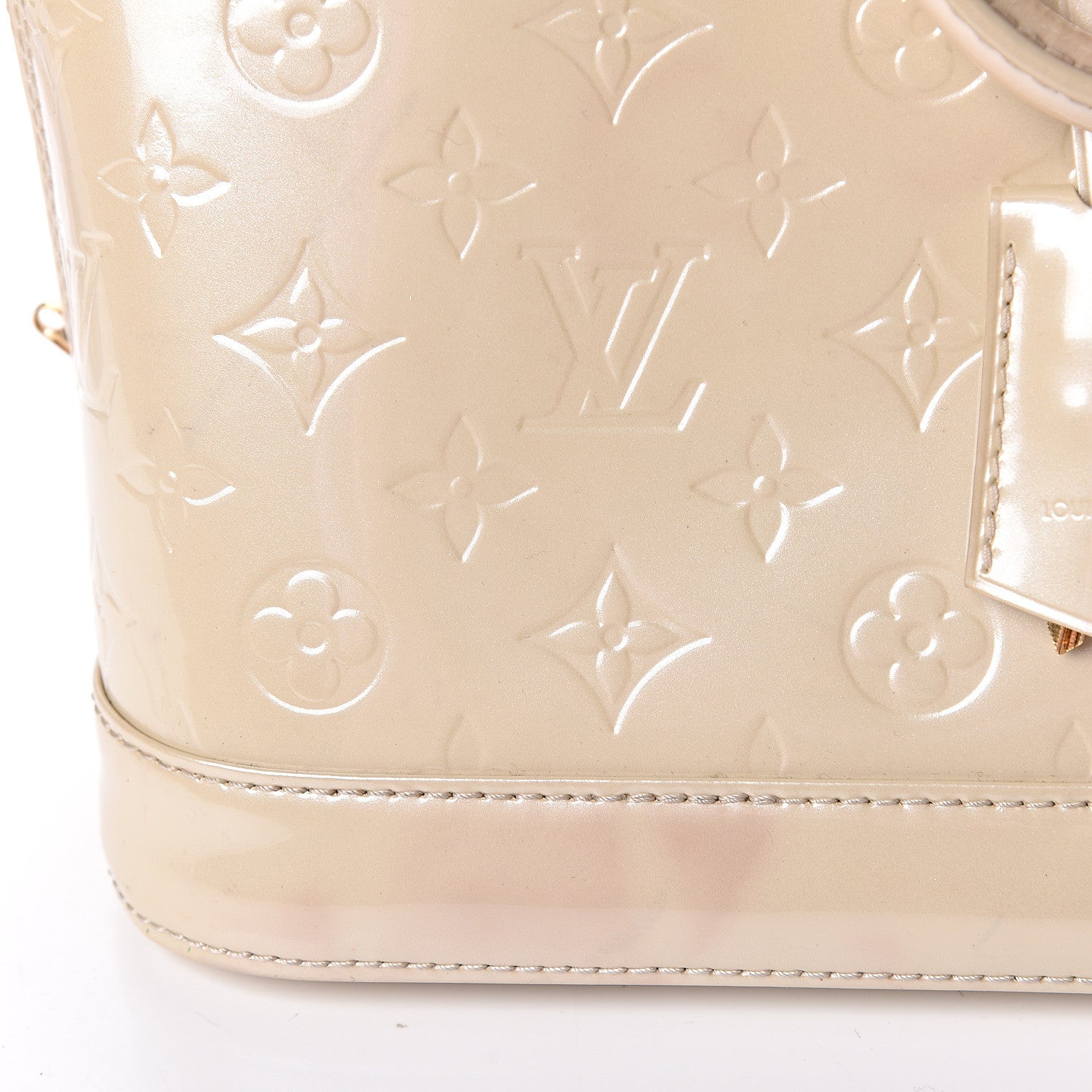 Louis Vuitton Vernis Alma PM Blanc Corail 8 of 15