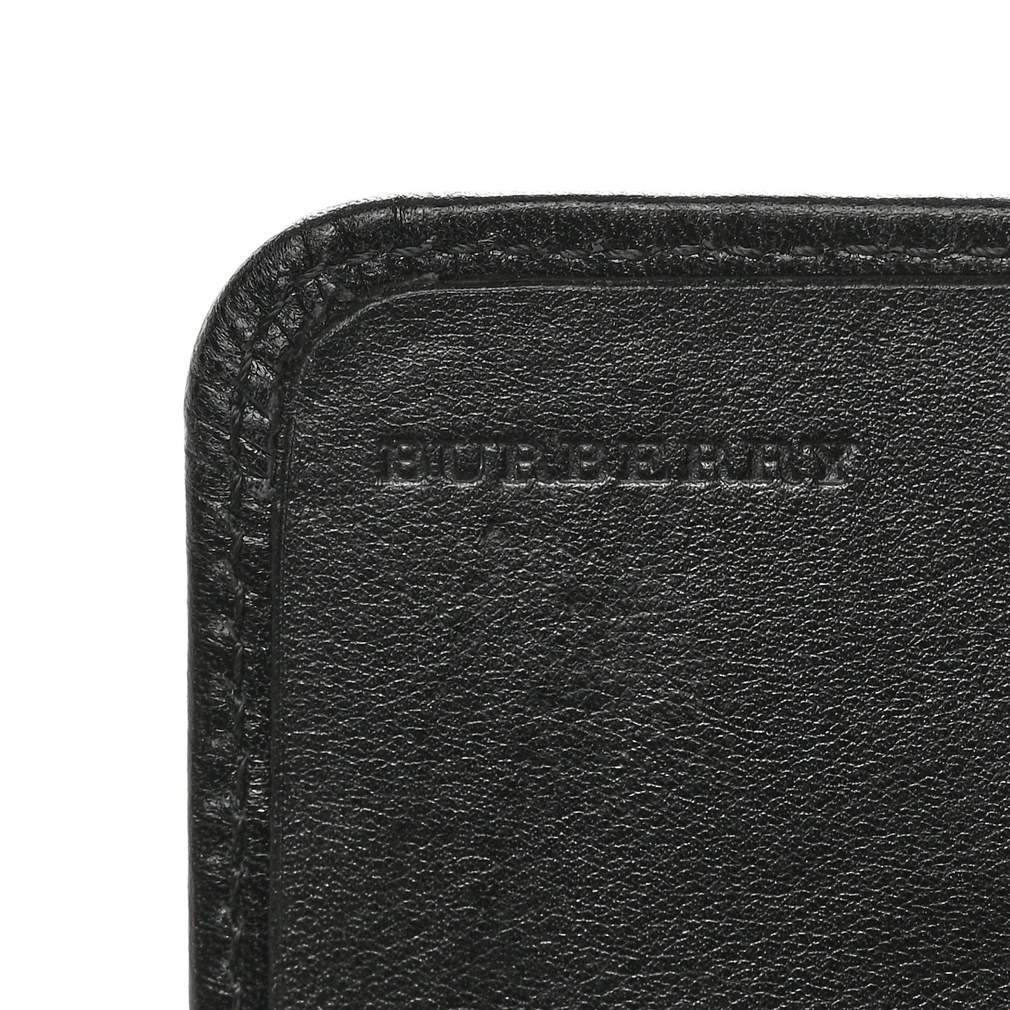 Bridle Calfskin House Check Medium Leighton Wallet Black