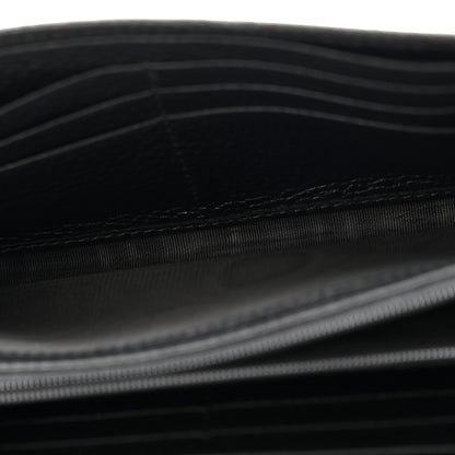 Gucci Pebbled Calfskin Large Soho Continental Wallet Black 5 of 10
