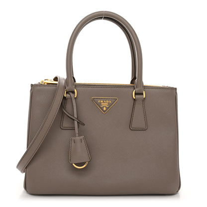 Prada Saffiano Small Galleria Double Zip Tote Argilla 1 of 13