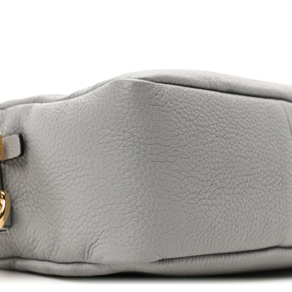 Prada Vitello Daino Soft Medium Double Zip Shoulder Bag Ardesia 8 of 9