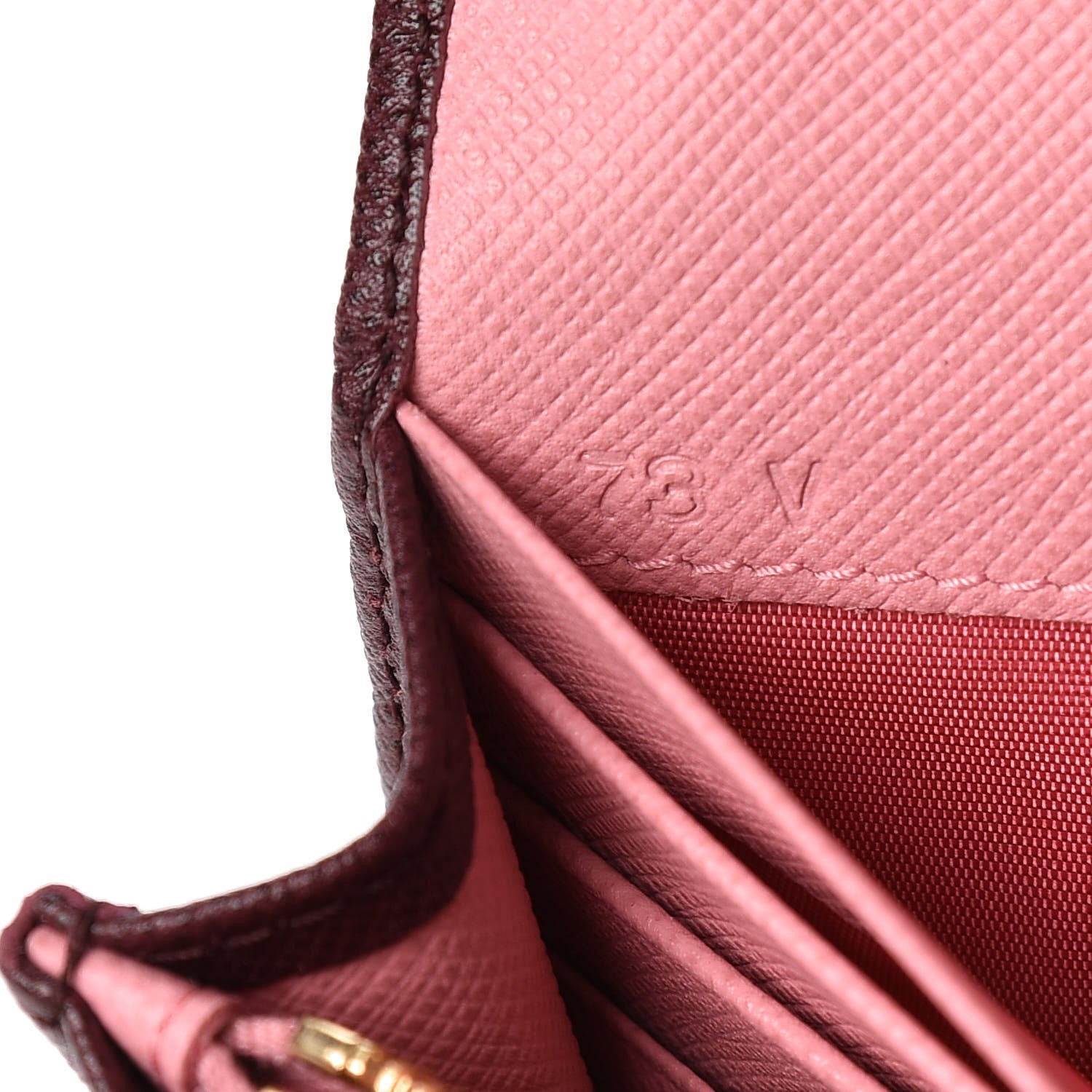 Prada Saffiano Colour Continental Flap Wallet Granato Petalo 8 of 11