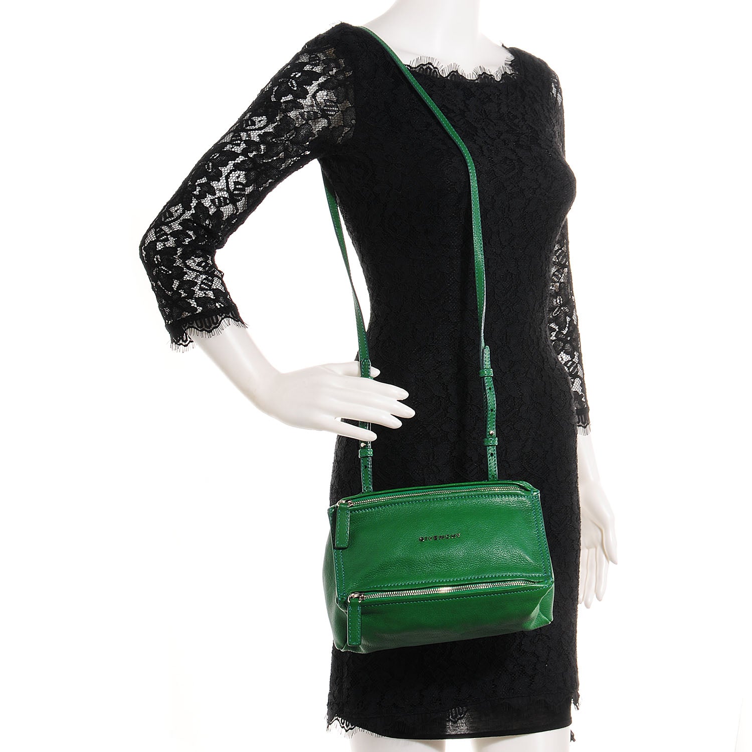 Givenchy Sugar Goatskin Mini Pandora Emerald 2 of 10