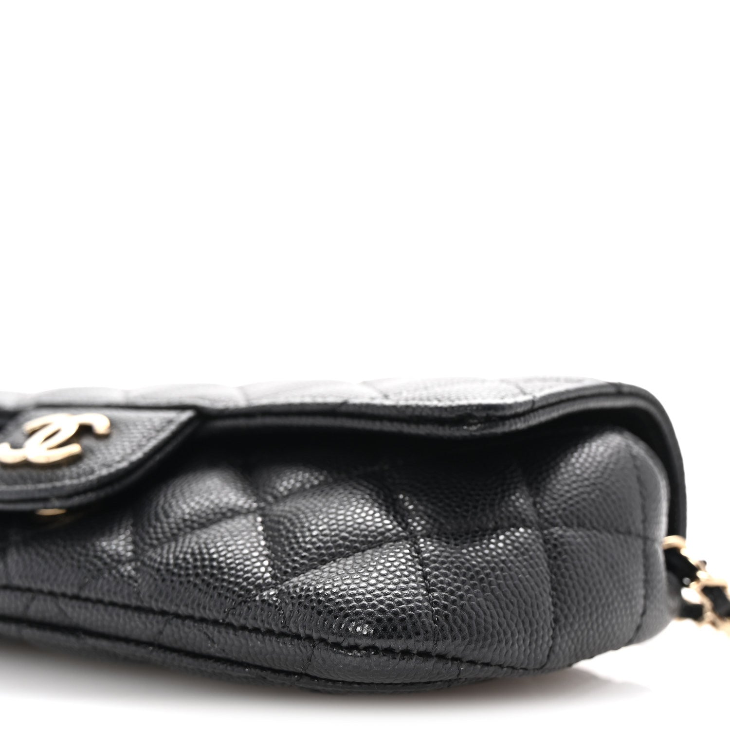 Chanel Caviar Quilted Glasses Case With Chain Black 11 of 12