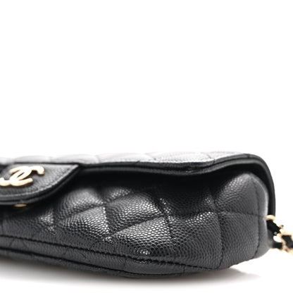 Chanel Caviar Quilted Glasses Case With Chain Black 11 of 12