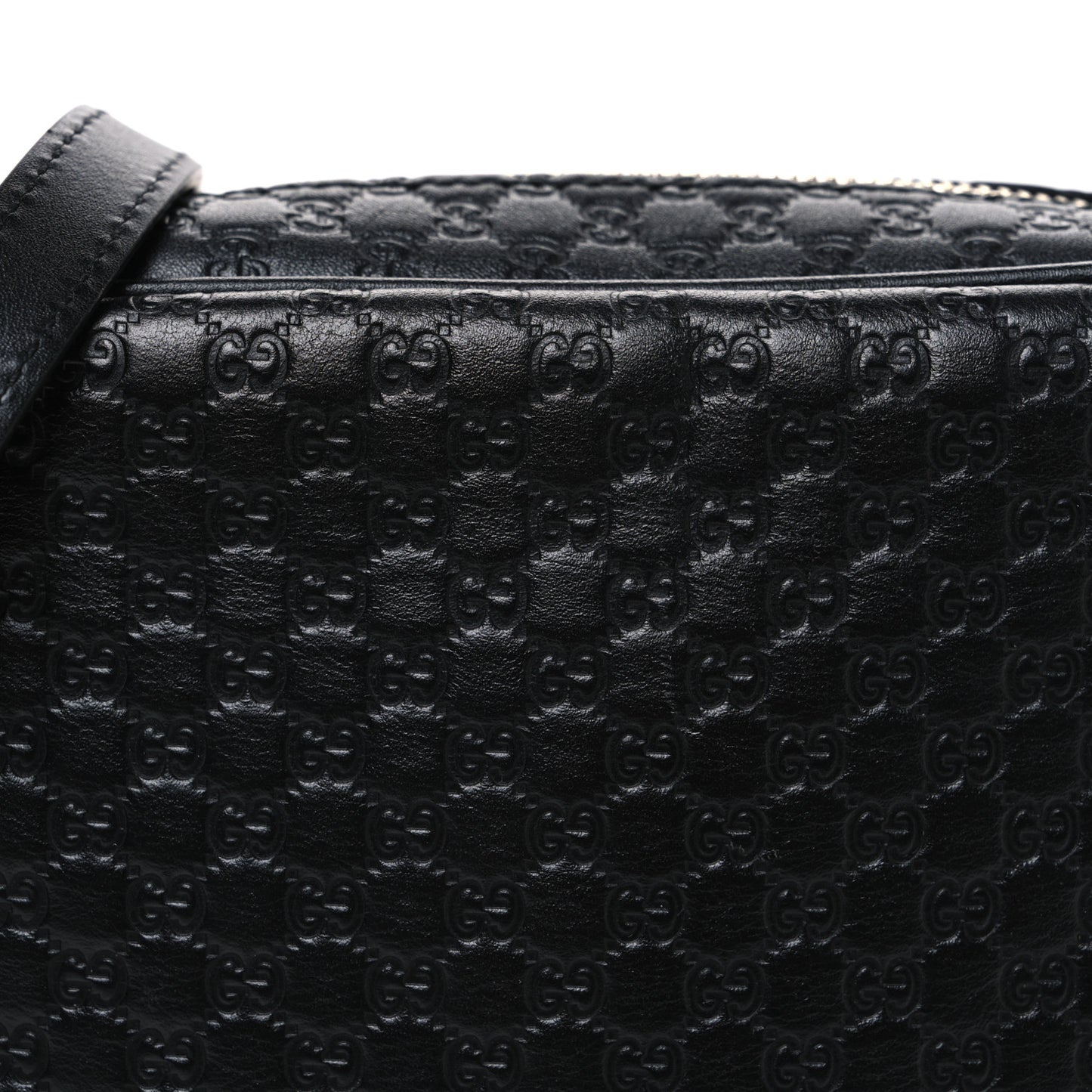 Microguccissima Mini Bree Messenger Bag Black