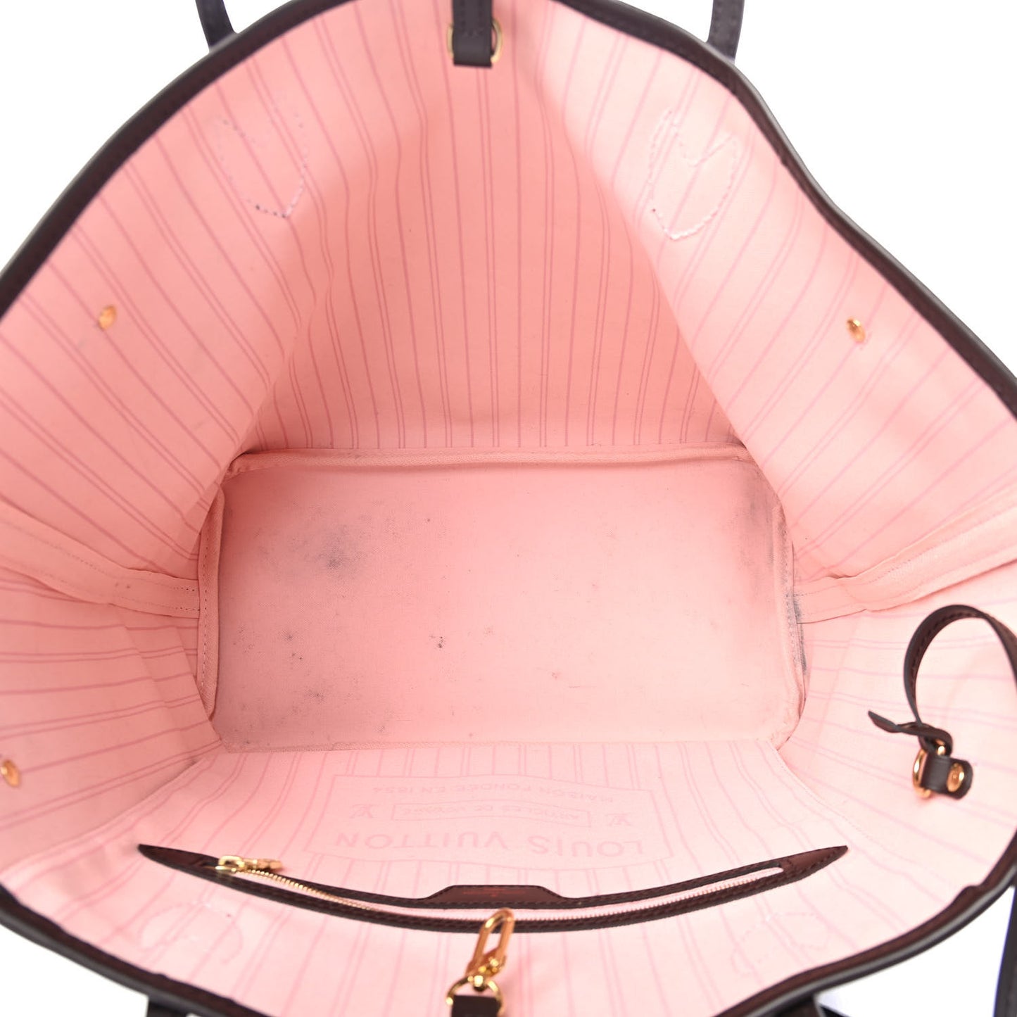 Damier Ebene Neo Neverfull MM Rose Ballerine