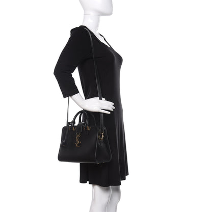 Saint Laurent Calfskin Monogram Baby Cabas Black 2 of 13