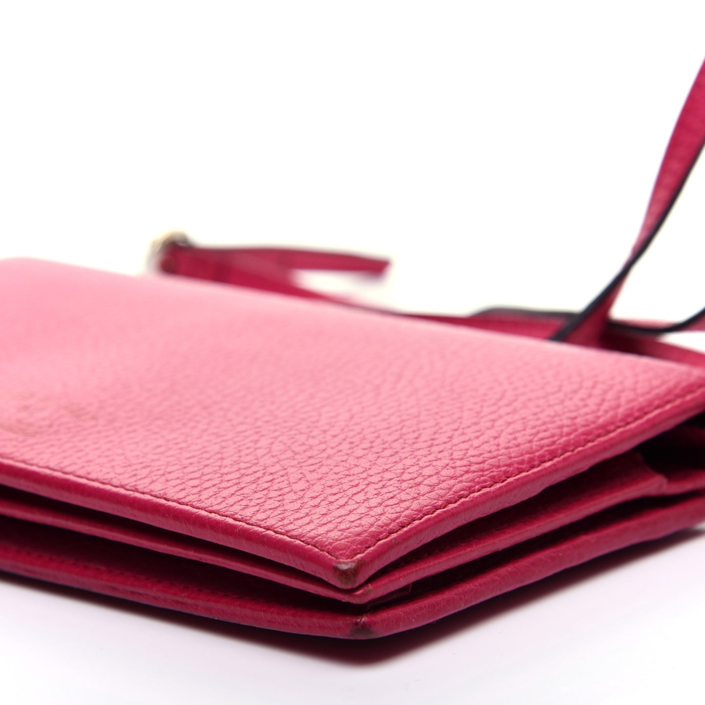 Dollar Calfskin Mini Swing Wallet Bag Blossom