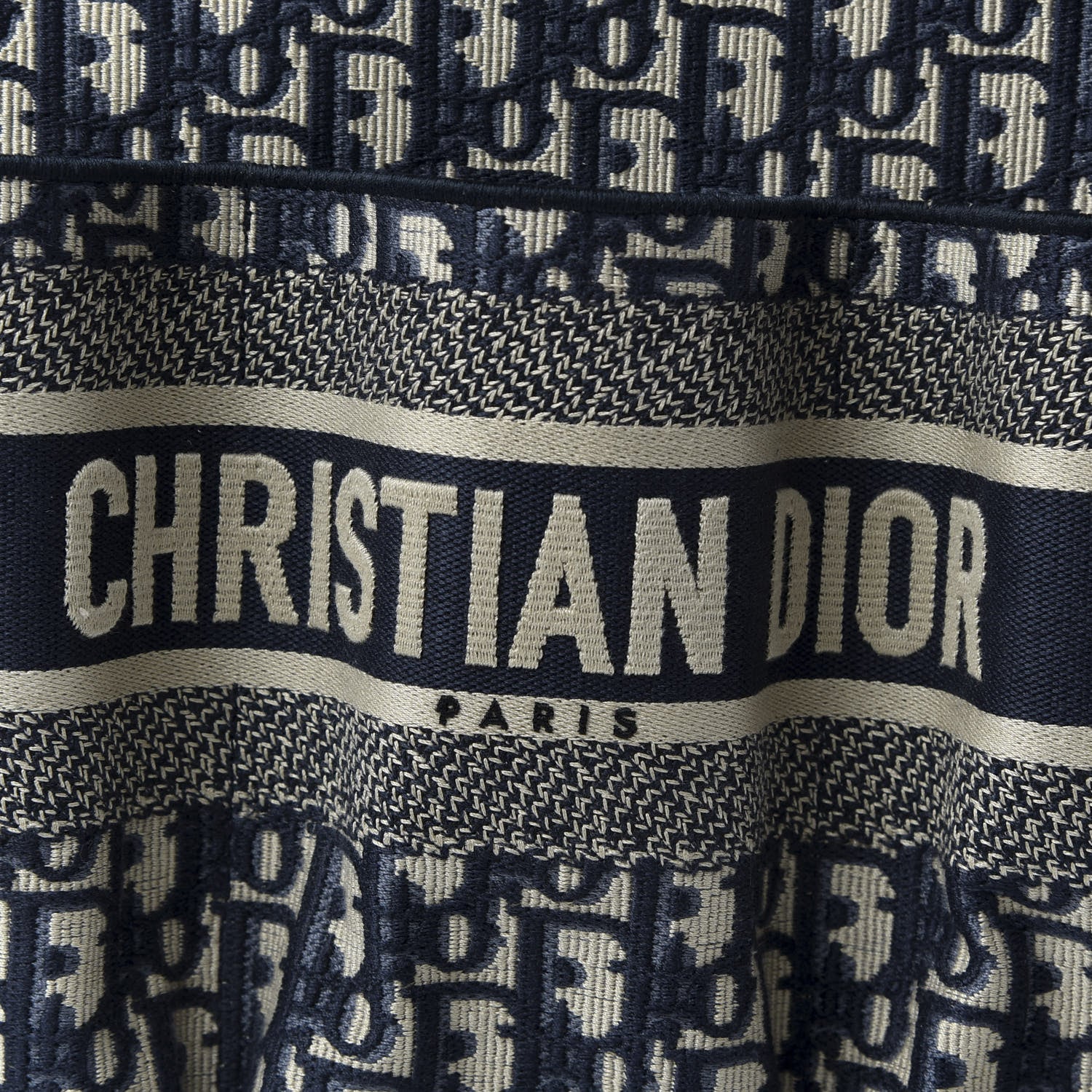 Christian Dior Oblique Catherine Tote Blue 10 of 11