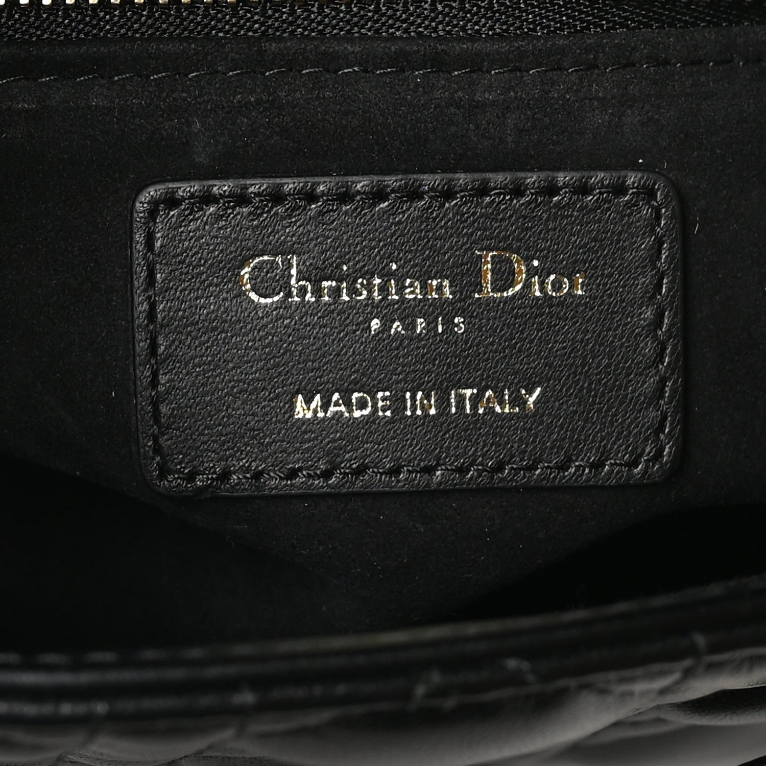 Christian Dior Lambskin Cannage Small My ABCDior Lady Dior Black 6 of 10
