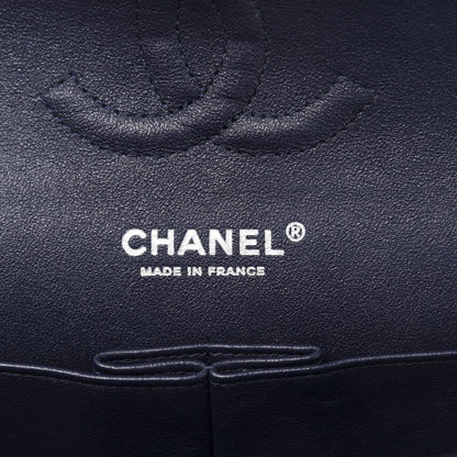 Chanel Caviar Quilted Medium Double Flap Dark Blue 6 of 10