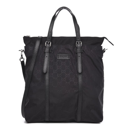 Gucci Nylon Monogram Medium Vertical Tote Black 1 of 9