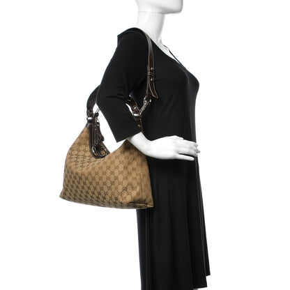 Gucci Monogram Medium Icon Bit Hobo Dark Brown 3 of 11