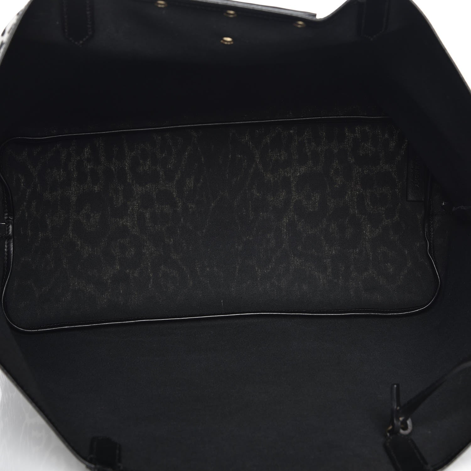Givenchy Canvas Jaguar Print Large Antigona Tote Black White 5 of 9