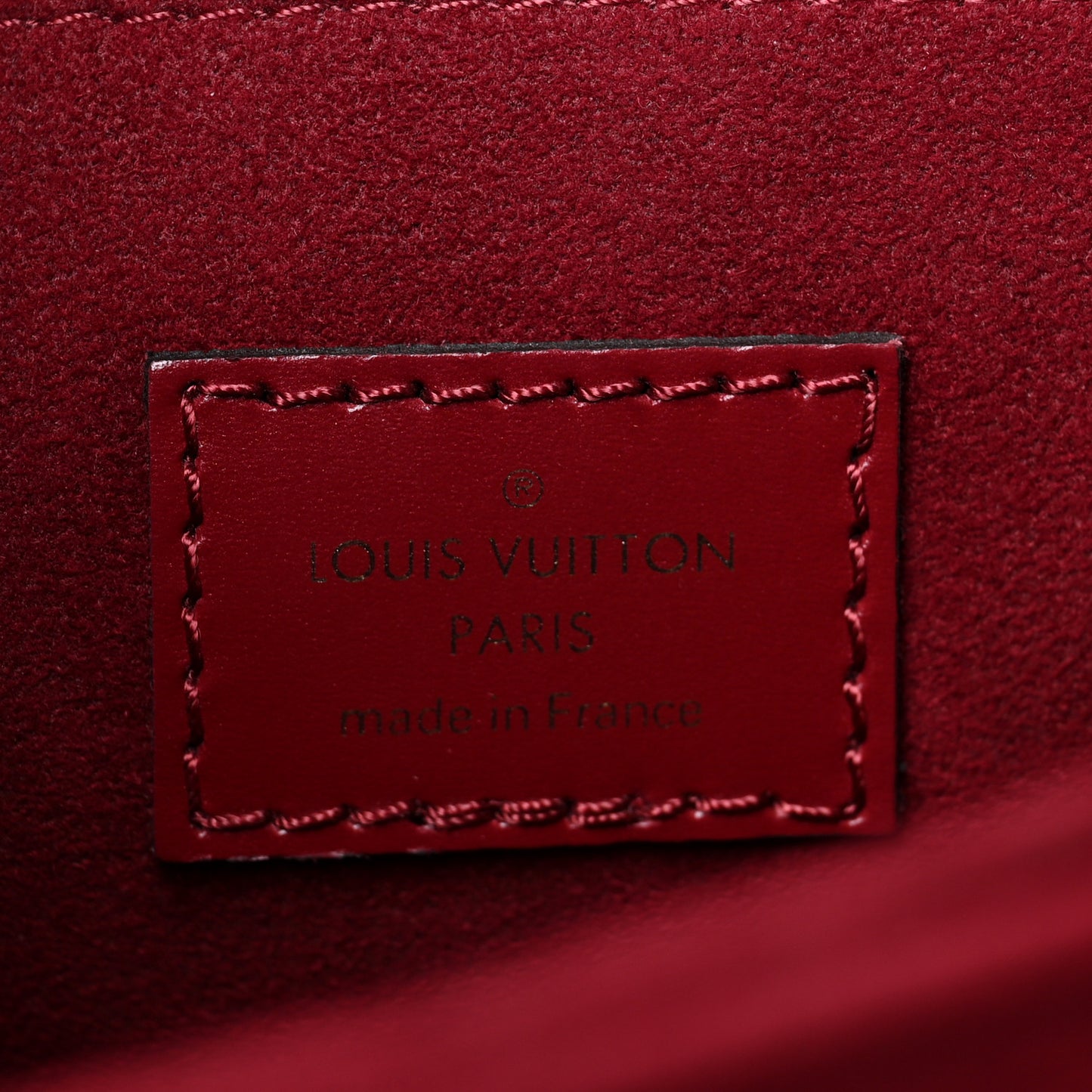 Smooth Calfskin Dauphine MM Cherry Berry
