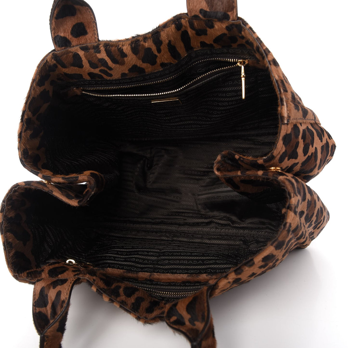 Calf Hair Leopard Print Satchel