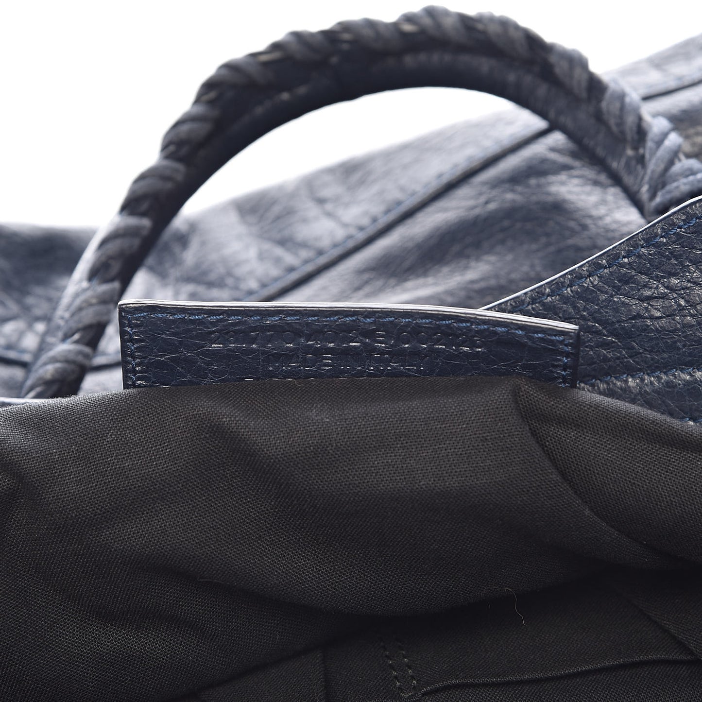Agneau Giant 12 Silver Hardware City Bleu Obscur