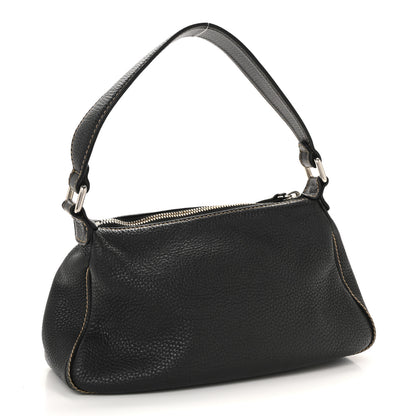 Chanel Grained Calfskin Tassel Shoulder Bag Black 3 of 14