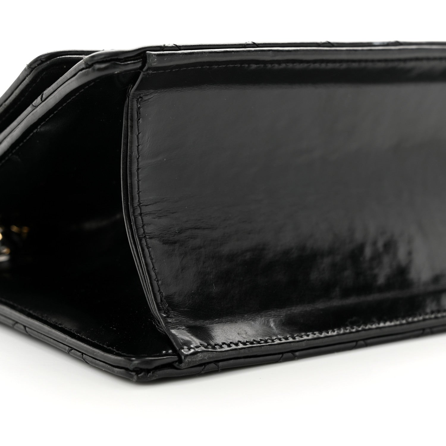 Chanel Patent Quilted Medium Single Flap Black 9 of 14
