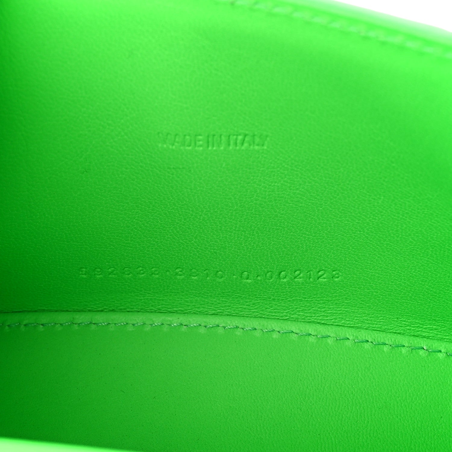 Balenciaga Shiny Calfskin Strass Crocodile Embossed Hourglass Top Handle Bag XS Fluo Green 7 of 10