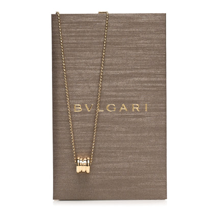 Bulgari 18K Yellow Gold Mini B.Zero1 Pendant Necklace 5 of 5