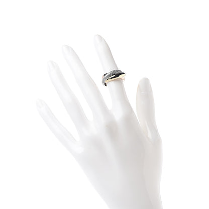 Cartier 18K White Yellow Pink Gold Diamond Classic Trinity Paved Ring 47 4 2 of 5
