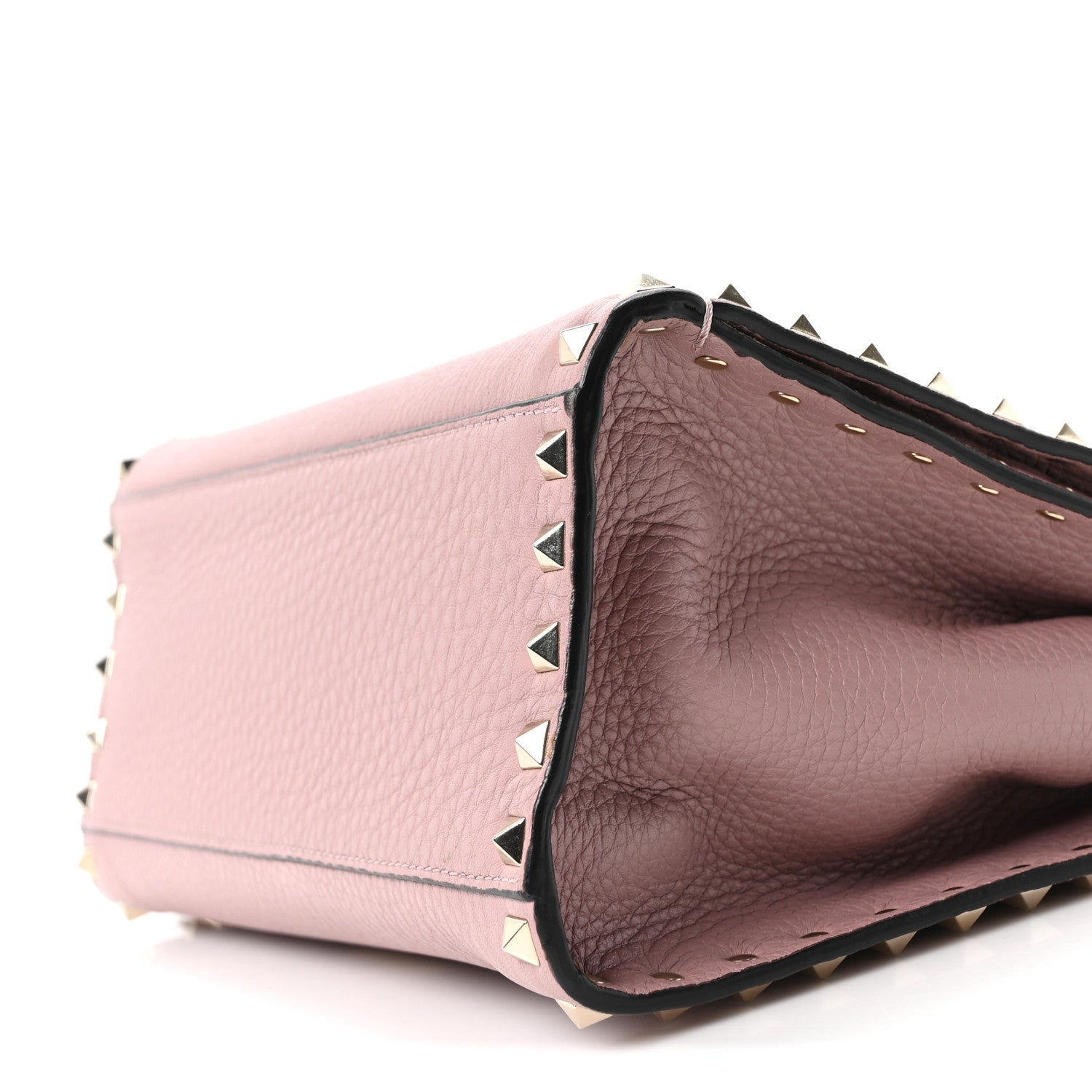 Valentino Garavani Grained Calfskin Rockstud Flip Lock Tote Lipstick 16 of 17