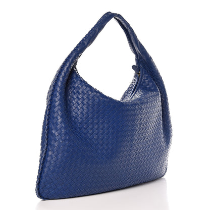 Bottega Veneta Nappa Intrecciato Maxi Veneta Hobo Cobalt 3 of 8