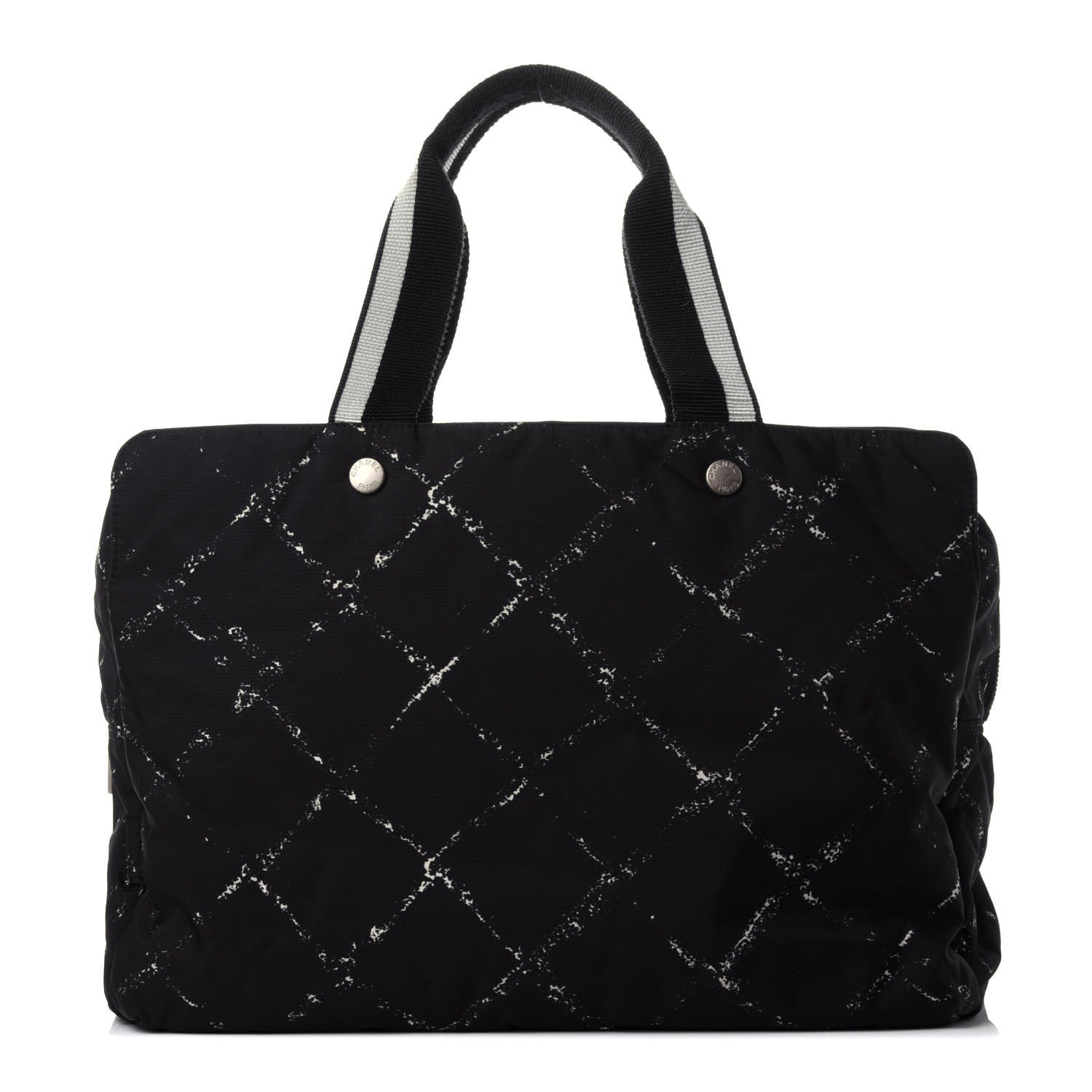 Chanel Nylon Travel Duffel Bag Black 1 of 11