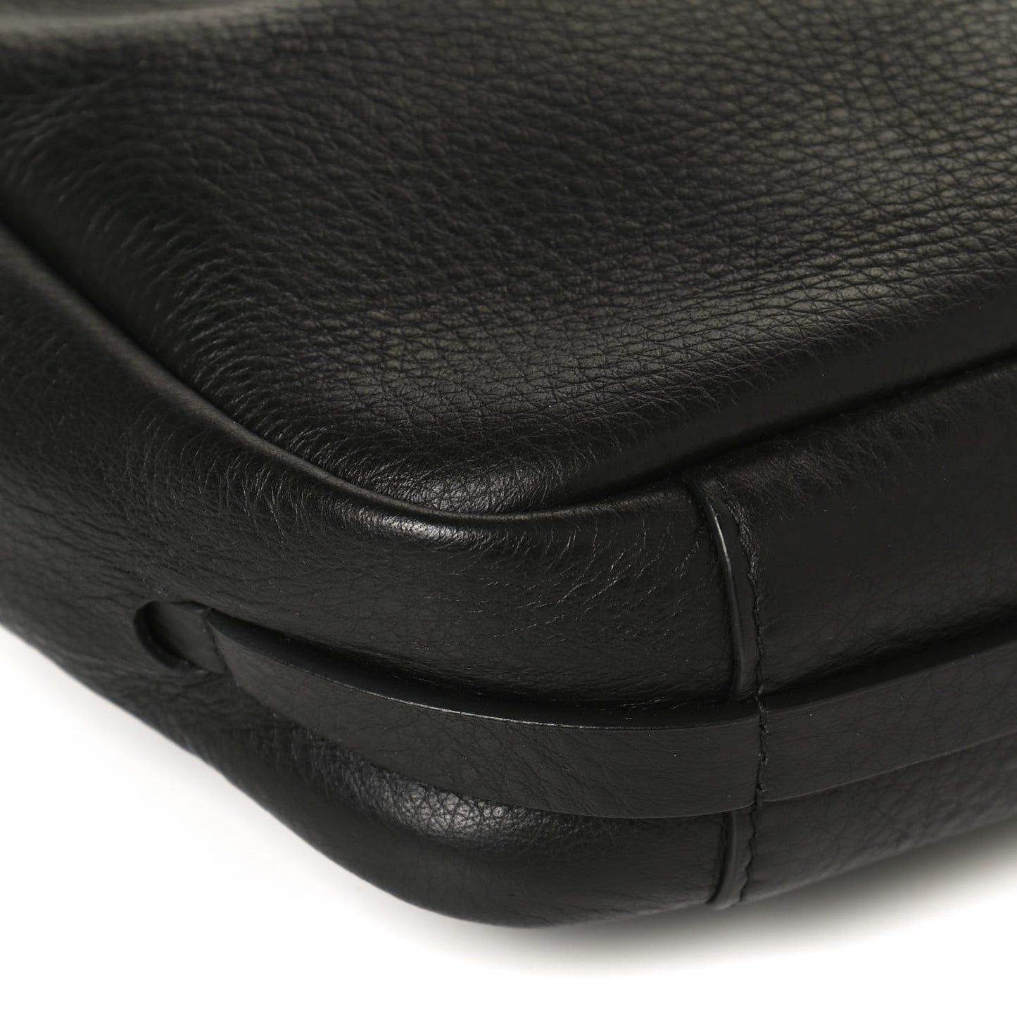 Calfskin Logo S Everyday Camera Bag Black