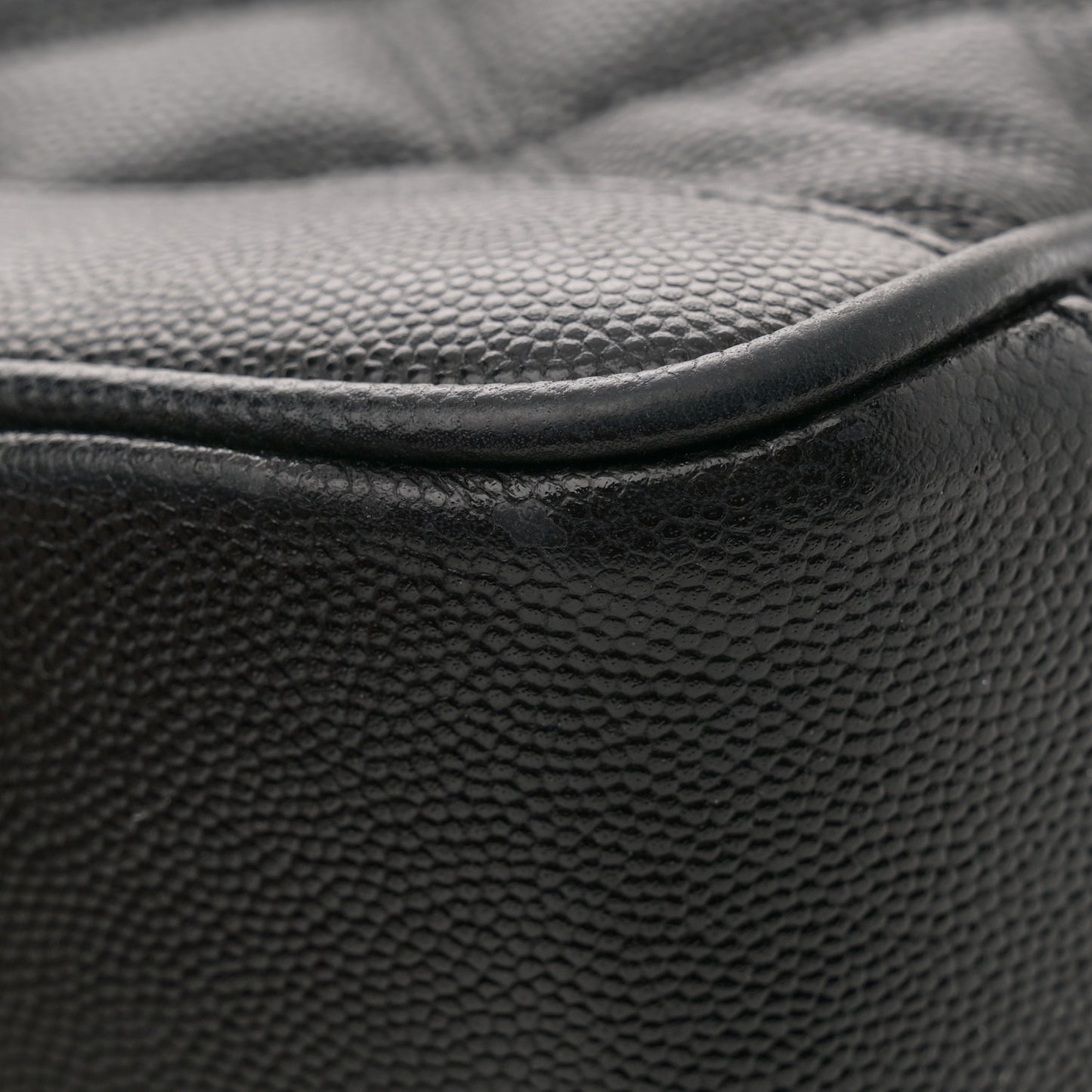 Grain de Poudre Quilted 80's Vanity Bag Black
