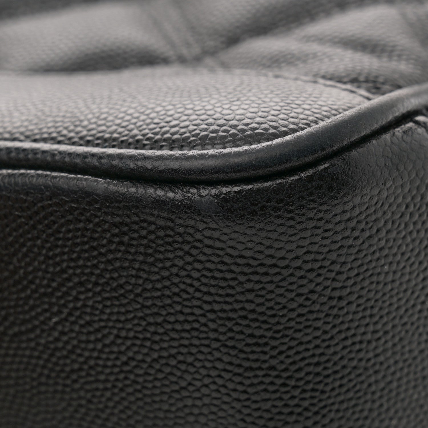 Saint Laurent Grain de Poudre Quilted 80's Vanity Bag Black 12 of 12