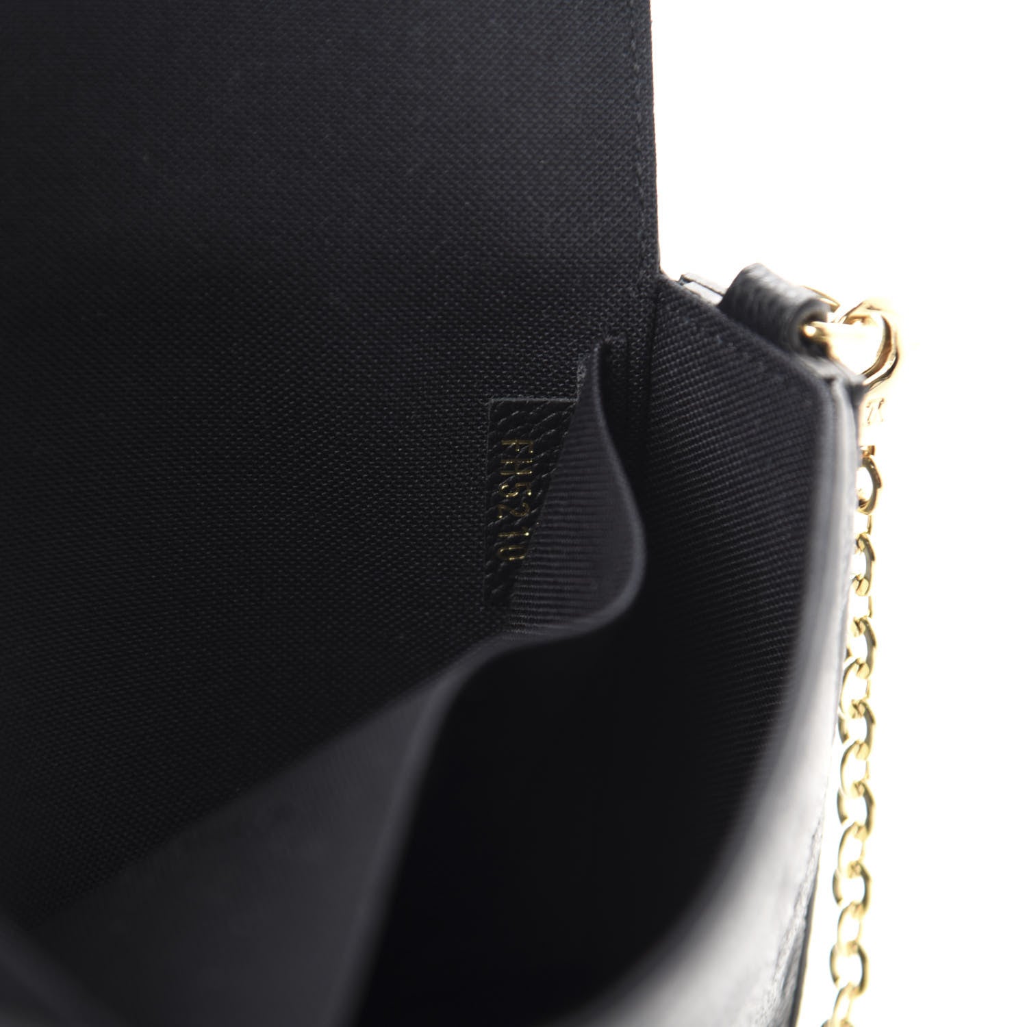 Louis Vuitton Empreinte Pochette Felicie Chain Wallet Black 9 of 11