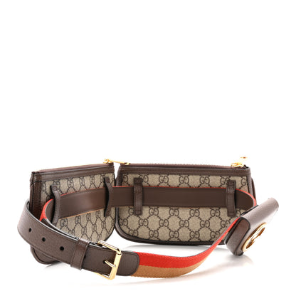Gucci GG Supreme Monogram Textured Dollar Calfskin Mini Blondie Belt Bag Beige Ebony New Acero 2 of 10