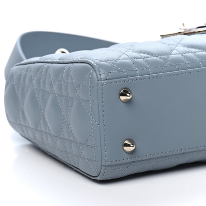 Christian Dior Lambskin Cannage Small My ABCDior Lady Dior Cloud Blue 7 of 9
