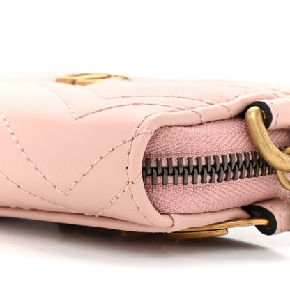 Gucci Calfskin Matelasse GG Marmont Wallet On Chain Perfect Pink 8 of 10