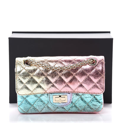 Chanel Metallic Goatskin Quilted Mini 2.55 Reissue Flap Multicolor 10 of 10
