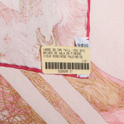 Hermes Silk Brides De Gala En Finesse Scarf Rose Pale Beige 6 of 7