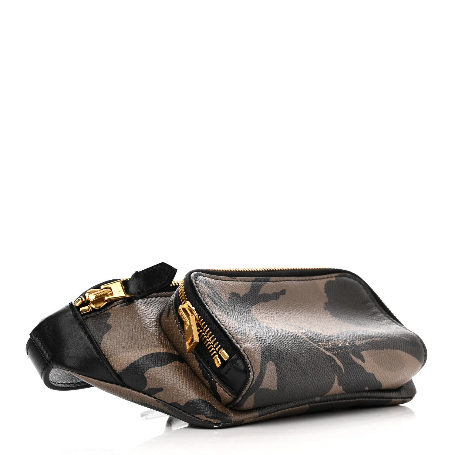 Tom Ford Grained Calfskin Camo Print Belt Bag Green 4 of 10