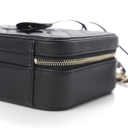 Chanel Caviar Quilted Medium CC Filigree Vanity Case Black 9 of 11