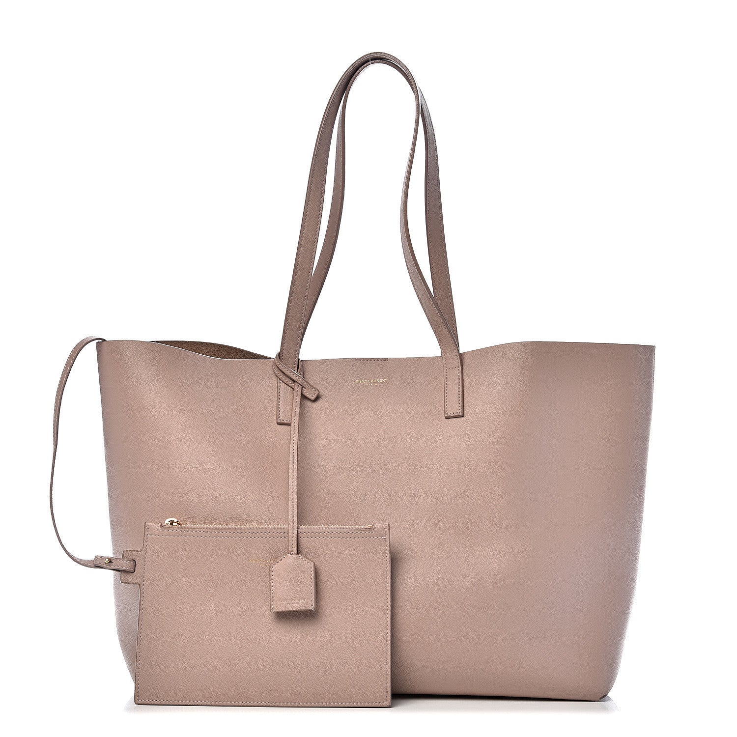 Saint Laurent Calfskin Large Shopping Tote Nude Powder 1 of 13
