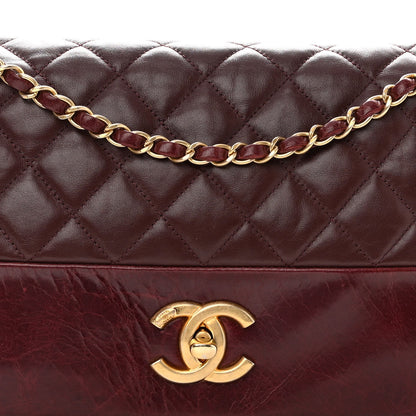 Chanel Calfskin Quilted Jumbo Soft Elegance Flap Bordeaux 10 of 12