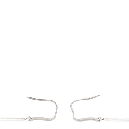Tiffany Sterling Silver 1837 Bar Drop Earrings 3 of 4