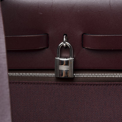 Hermes Toile Vache Hunter Herbag Zip 39 MM Prune 12 of 16
