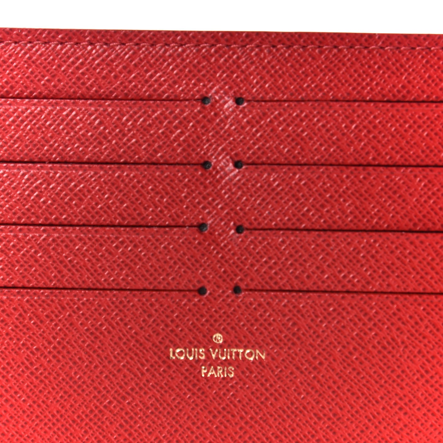 Calfskin Felicie Card Holder Insert Cherry