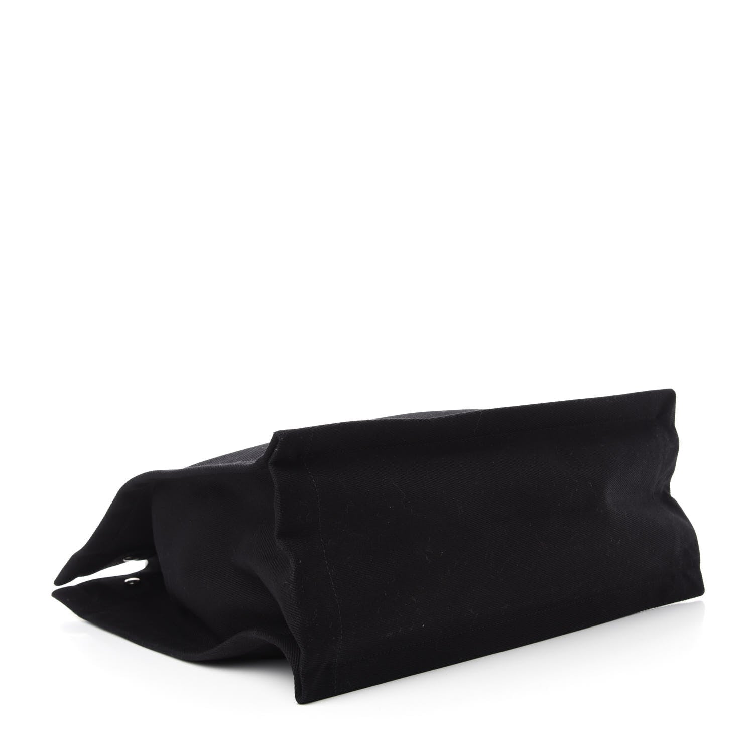Saint Laurent Linen Calfskin Rive Gauche North South Tote Black 4 of 10