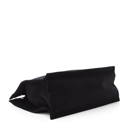 Saint Laurent Linen Calfskin Rive Gauche North South Tote Black 4 of 10