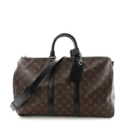 Louis Vuitton Monogram Macassar Keepall Bandouliere 45 1 of 8